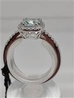Anello Gemoro Donna Acquamarina in Oro bianco Acquamarina 0.80 Ct AM251BIA - AM251BIA